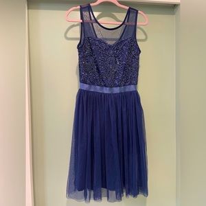 BRIDESMAY sequined bodice dress w/tulle skirt